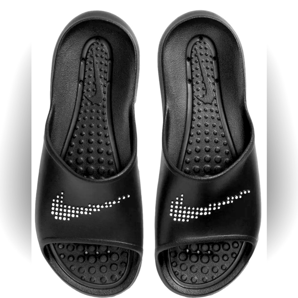 Nike Victori One Shower Men's Slide Sandals Black White CZ5478 001 Size 10 NEW